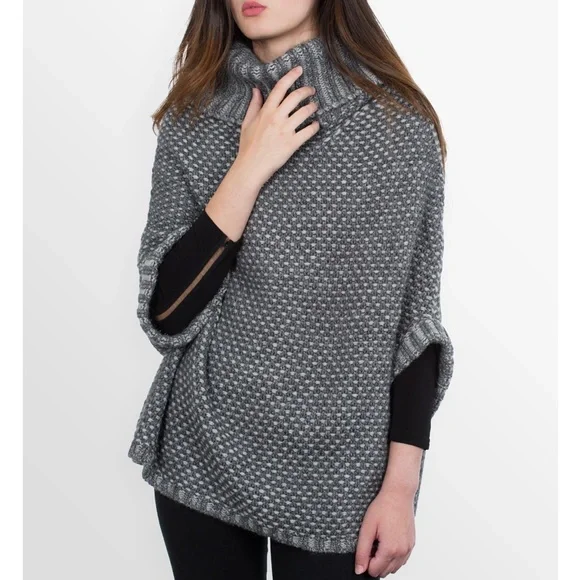 Kemailu Chunky Cowl Neck Wool/Alpaca Sweater ITALY Lagenlook Oversized Size L - Picture 1 of 15